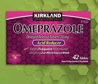 Kirkland Signature Omeprazole Delayed Release, Acid Reducer Tablets 20 mg (42 Count)