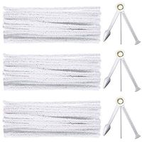 Sunshane Pipe Cleaners Tool Set Include 3 Packs 3 in 1 Pipe Tamper Reamer Tool and 150 Count Hard Bristle Pipe Cleaners