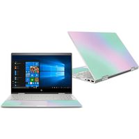 MightySkins Skin Compatible with HP Envy x360 Convertible 15" (2018) - Cotton Candy | Protective, Durable, and Unique Vinyl Decal wrap Cover | Easy to Apply, Remove | Made in The USA
