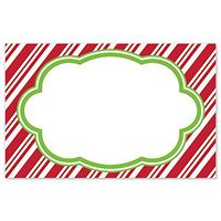 Candy Cane Stripes Enclosure Cards/Gift Tags - 3 1/2 x 2 1/4 (50)