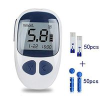 Blood Glucose Monitor, Carejoy Electronic Glucometer Digital Handheld Diabetes Test Meter Monitor Kit with 50 Free Test Strips, Lancets