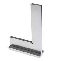 Machinist Square 90º Right Angle Ground Steel Hardened Precision Angle Ruler Engineer Square with Seat100x70mm