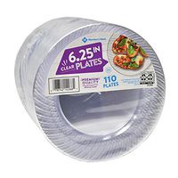 An Item of Member's Mark Clear Plastic Plates, 6.25" (110 ct.) - Pack of 1 - Bulk Disc