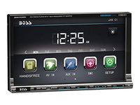 BOSS Audio Systems BV9759BD Double-DIN 7 Inch Motorized Touchscreen DVD Player Receiver, Bluetooth, Detachable Front Panel, Wireless Remote