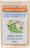 Auromere Ayurvedic Neem Picks - 100 Toothpicks - Case of 12