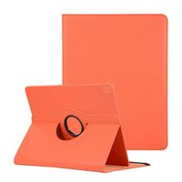 iPad Pro 12.9 Case, YiMiky 360 Degrees Rotating Tablet Cover Lightweight Slim Fit PU Leather Case with Stand Feature Multi Angle viewing Case Cover for iPad Pro 12.9 inch 2018 Release - Orange