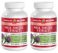 Immune System Vitamins for Women - Milk Thistle - Powerful ANTIOXIDANT - Milk Thistle Seed Extract - 2 Bottles (120 Capsules)