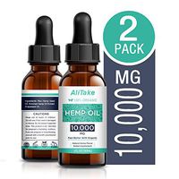 Hemp Oil 2 Pack 10000MG, Hemp Extract for Pain & Stress Relief - Pure Hemp Oil 100% Natural Hemp Drops - Helps with Sleep, Skin & Hair