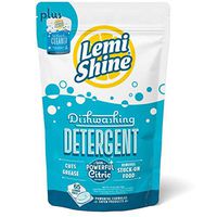 Lemi Shine Natural Dishwasher Detergent Pods, 65 Count Powder & Gel Dish Detergent, All-in-One Dishwasher Tablets, Includes Dishwasher Cleaner