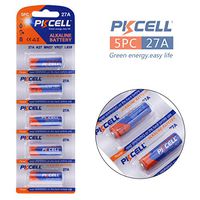 PKCell 5 Pack A23 23A 12V Alkaline Battery, Alkaline A23G A23S GP23AE 23GA MN21 Batteries for Garage Doors Opener, Ceiling Fans, Wireless Doorbells Remotes, Security Systems, Keyless Entry Systems