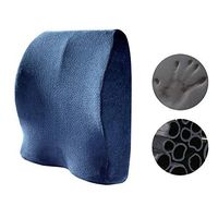 Lumbar pillow Seat Cushion Comfort Bamboo Charcoal Memory Foam Orthopedic Chair Pillow Back Pain Relief Sciatica Tailbone Pain Back Support Seat Cushion Office Car Sitting Pregnancy Travel Driving Sea