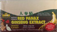 Royal King - Red Panax Ginseng Extract Oral Liquid, Assorted Flavored, Extra-Strength 5000mg, (10mlx30 bottles/box)