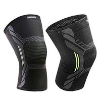 GIVERARE 2 Pack Knee Brace, Professional Knee Sleeve, Premium Knee Compression Sleeve, Knee Support for Men&Women Meniscus Tear, Arthritis, Joint Pain Relief, Hiking, Running, Weightlifting, Workout-L