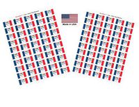 Made in USA! 100 Iowa 1.5" x 1" Self Adhesive State Flag Stickers, Two Sheets of 50, 100 Iowa Sticker Flags Total