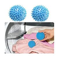 PIKAJIU Dryer Balls - Clothes Will Come Out Soft, Fluffy, Fewer Wrinkles and Less Static Cling. A Natural and Better Alternative to Fabric Softener. Reduce Drying Time and Save on Energy (Blue)
