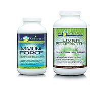 BIOSCIENCE Immune Force & Liver Strength Bundle - Super Advanced Immune Support Booster and Liver Support Detox Supplement For Men & Women