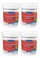 De La Cruz 11% Camphor Ointment, For Muscle and Joint Pain, No Preservatives, Allergy-Tested, Made in USA, 2.5 OZ. (4 Pack)