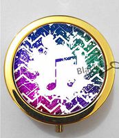 BlackKey Music Note 3-Compartment Decorative Pocket Gift Box Case Organizer for Pill, Color 2 -1307