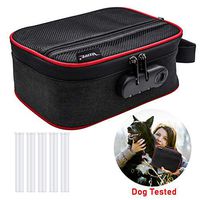 Smell Proof Bag, Veeape Odor Proof Bag with Combination Lock Odorless Stash Storage Pouch Case Container for Herbs Medicine Carbon Lining Lock Box Bags Travel Storage Cases