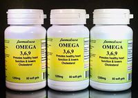 Omega 3,6,9, Cholesterol, Made in USA - 180 [3x60] softgels