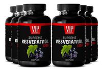 Excellent Resveratrol Supplement 1200mg - Premium Red Wine Extract - Maximum Strength Super Blend (6 Bottles 360 Capsules)