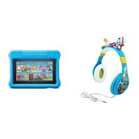Fire 7 Kids Edition Tablet (Blue) + Toy Story Headphones (Forky)
