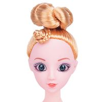 Rucan Girl Nude Doll With Head 12 Jointed Movable Naked Bodies DIY Toys Accessories Gift (A)