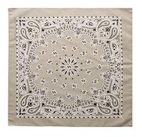 SaverPak BodyForge & InsectGuard - Permethrin Treated Insect Repellent Bandana Paisley (Beige)
