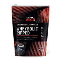 GNC AMP Wheybolic Ripped Whey Protein Powder - Cookies and Cream, 9 Servings, Contains 40g Protein and 15g BCAA Per Serving
