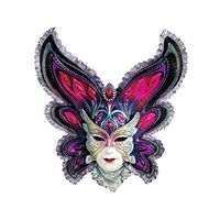 Design Toscano Maidens of Mardi Butterfly Maiden Gras Wall Mask Sculpture