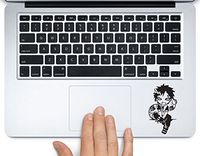 Gaara of Sand Naruto Printed Trackpad Clear Vinyl Decal Sticker Compatible with Apple MacBook Pro Air 11" 12" 13" 15" All Years Laptop Trackpad Keyboard (13" Macbook Pro Retina)
