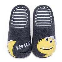 residentD 🌷🌷Winter Kids Slippers Cartoon Platform Home Slippers Children 2019 Warm Thicken Indoor Non-Slip for Baby Boys Girls (Age:8.5-9Years, Dark Gray)
