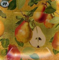 Michel Design Works Dinner Paper Plates, 8 Count, Tuscan Pear