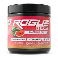 Rogue Energy - Gaming Drink for Hours of Energy & Focus, Esports & Gamer Supplement, Sugar & Gluten Free (Watermelon Tub 30 Servings)