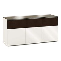 Salamander Chameleon Miami 339 - Gloss Warm White Triple AV Cabinet with Speaker Grill