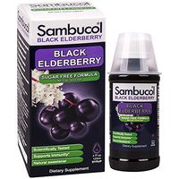 Sambucol Black Elderberry Syrup, Sugar Free Formula, 4 Ounce Bottle