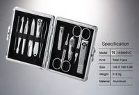777 Three Seven Nail Clippers Kits Files Set DS-16000 Silver With Case free shipping
