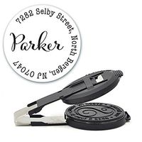 Custom Monogram Address Embosser - Personalized Round Seal - Insert Only - Style EM033