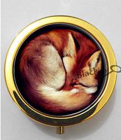 BlackKey Animal Fox 3-Compartment Decorative Pocket Gift Box Case Organizer for Pill, Color 2 -417