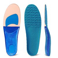 Arch Support Insoles for Plantar Fasciitis Orthotic Inserts Athletic Gel Shoe Insoles Shock Absorption and Cushioning Relieve Flat Feet, High Arch, Foot Pain (Mens(10-11.5),Blue)