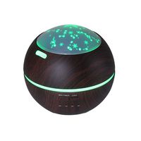 CWH&WEN Essential Oil Diffuser, 3D 150Ml Aromatherapy Oils Humidifier with Amazing 9 LED Lights, Handy Auto Shut Off Function for Office Home Bedroom Yoga Spa Baby,Black