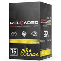 Reloaded Advanced Gaming Supplement - Elite Gamer Fuel that Generates Crash Free Energy, Enhances Reaction Time & Elevates Cognition (Piña Colada)