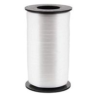 Berwick 1U 01 Offray Splendorette Uncrimped Curling Ribbon, 3/16" W X 500 yd, White
