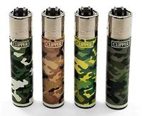 4 Clipper Lighters - Camo Collection by Clipper