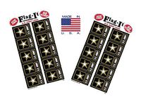 Made in The USA! 2 Packs of Flag-It Army Logo Stickers, 100 Sticker Decals