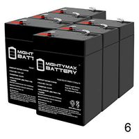 Mighty Max Battery 6V 4.5AH SLA Battery Replacement for Emergi-Lite CSM1, 6JSM1-6 Pack Brand Product