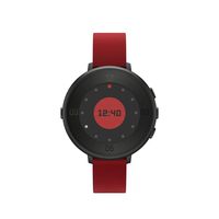 Pebble Time Round 14mm Smartwatch for Apple/Android Devices - Black/Red