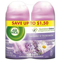 Air Wick Freshmatic Automatic Air Freshener Spray Refill, Lavender & Chamomile, 6.17 oz per Can, 2 ea (Pack Of 2)