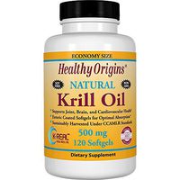 Healthy Origins Krill Oil 500 mg, 120 Enteric-Coated Softgels