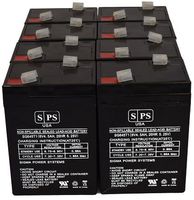 SPS Brand 6V 4.5Ah Replacement Battery for Lithonia ELB06042 Sealed Lead Acid AGM VRLA (8 Pack)